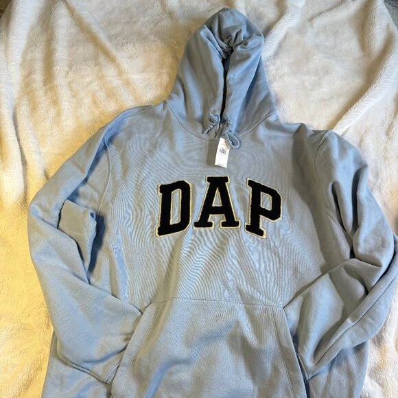 GAP x DAP Dapper Dan Hoodie in Sky Blue (size L)